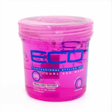 Фиксирующий гель Eco Styler Curl & Wave Pink Завитые волосы 946 ml