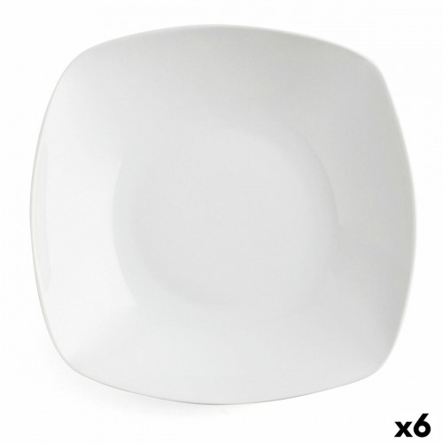 Dziļais šķīvis Quid Novo Vinci Keramika Balts (20,5 cm) (Pack 6x) image 3