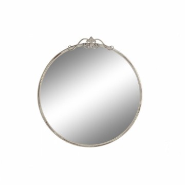 Sienas spogulis DKD Home Decor Metāls Balts (80 x 3,5 x 85 cm)