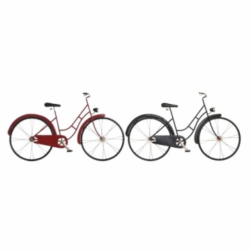Декоративная фигура DKD Home Decor Красный Чёрный Велосипед Металл (79,5 x 4 x 47 cm) (2 штук)