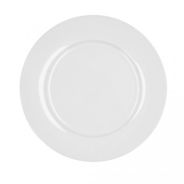 Плоская тарелка Bidasoa Glacial Керамика Белый (27 cm) (Pack 4x)