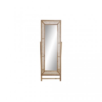 Sienas spogulis DKD Home Decor Brūns pīts (54 x 4,5 x 150 cm)