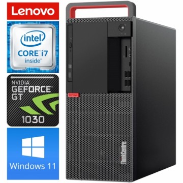Lenovo M920t Tower i7-8700 16GB 256SSD M.2 NVME+500GB GT1030 2GB DVD WIN11Pro