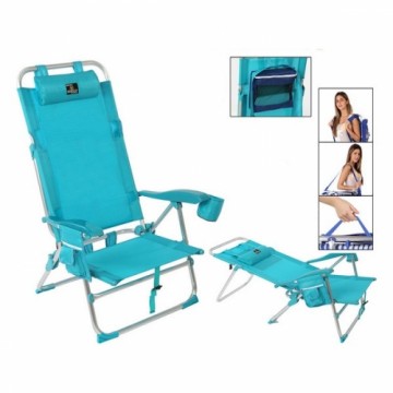 Bigbuy Outdoor Пляжный стул Алюминий Синий (74 x 61 x 31 cm)