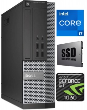 Dell 7020 SFF i7-4770 16GB 960GB SSD 1TB HDD GT1030 2GB Windows 10 Professional