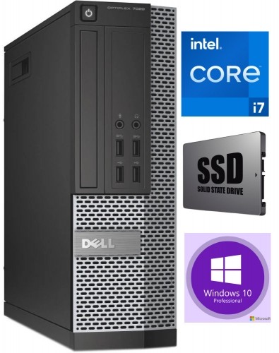 Dell 7020 SFF i7-4770 16GB 240GB SSD 1TB HDD Windows 10 Professional image 1
