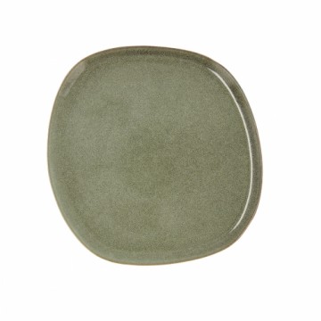 Плоская тарелка Bidasoa Ikonic Keramika Zaļš (26,5 x 25,7 x 1,5 cm) (Pack 4x)