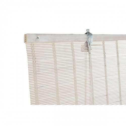 Rullīšu žalūzijas DKD Home Decor Nolakots Balts Bambuss (120 x 2 x 230 cm) image 4