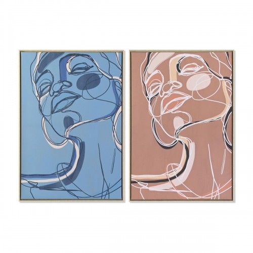 Картина DKD Home Decor Женщина современный (84 x 4,5 x 123 cm) (2 штук) image 1