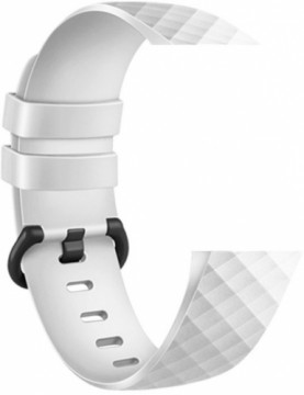 Devia watch strap Deluxe Sport Fitbit Charge 3/4 S, white