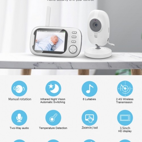 Bērnu uzraudzības video monitors, Video aukle - ABM600 image 3