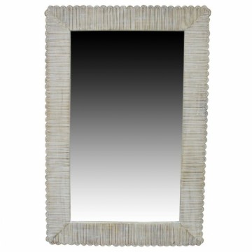 Настенное зеркало DKD Home Decor Стеклянный Натуральный Колониальный Древесина манго Маринованный (63,5 x 3 x 94 cm)