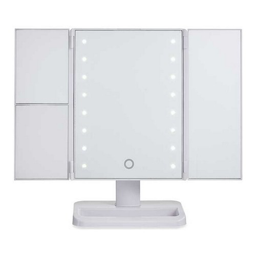 Spogulis ar LED, Palielināmais Spogulis, Balts (34,7 x 11,5 x 29 cm) image 1