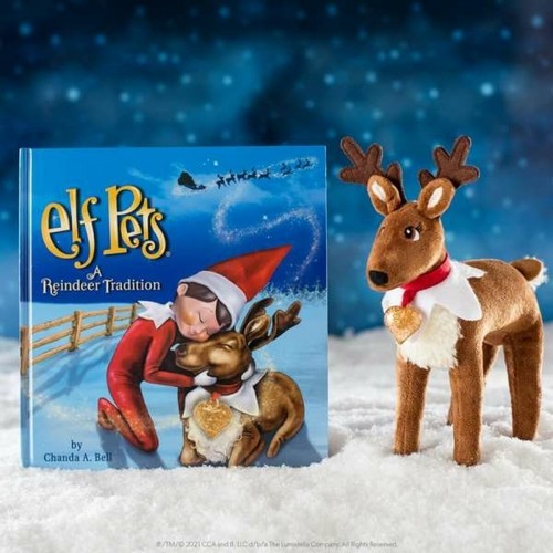 Pūkaina Rotaļlieta Cefatoys Elf Pets Ziemeļbrieži 4 Daudzums image 2