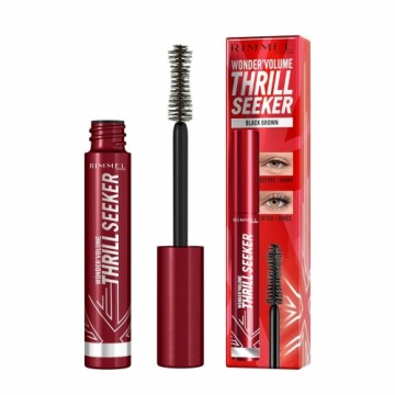 Skropstu tuša Rimmel London Wonder Volume Thrill Seeker Black Brown (8 ml)