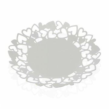 Augļu Bļoda Versa Kamira Balts Metāls Tērauds (29 x 4,5 x 29 cm)
