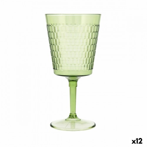Vīna glāze Quid Viba Zaļš Plastmasa (420 ml) (Pack 12x) image 3