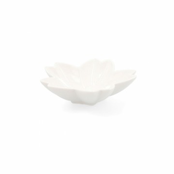 Uzkodu paplāte Quid Select Zieds Keramika Balts (11 cm) (Pack 6x)