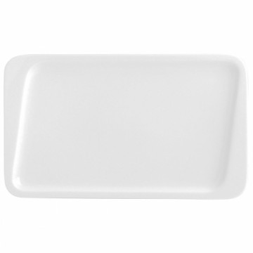 Плоская тарелка Quid Chef Керамика Белый (30 x 18 cm) (Pack 6x)