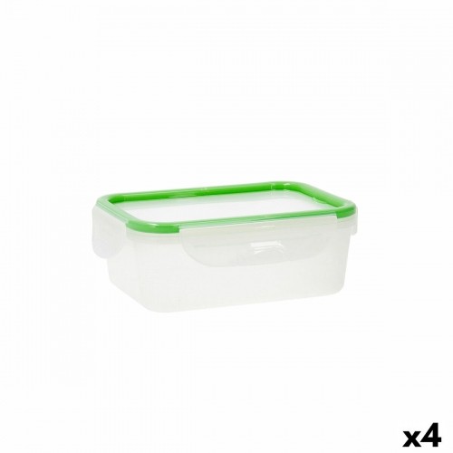 Pusdienu kastīte Quid Greenery 1 L Caurspīdīgs Plastmasa (Pack 4x) image 3