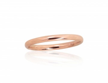 Золотое обручальное кольцо #1101119(Au-R), Красное Золото	585°, Размер: 20.5, 1.69 гр.