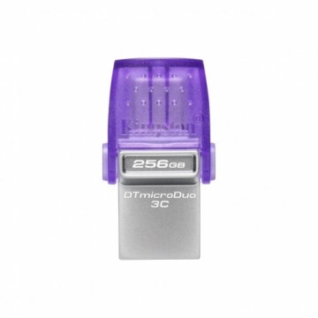 Kingston  
         
       DataTraveler DT Micro Duo 3C 256 GB, USB Type-C and Type-A, Purple