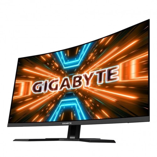 Gigabyte  
         
       Gaming Monitor 	M32UC-EK 32 ", VA, UHD, 3840 x 2160, 16:9, 1 ms, 350 cd/m², Black, 144 Hz, HDMI ports quantity 2 image 1