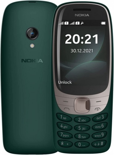 Nokia  
         
       6310 TA-1400 (Green) Dual SIM 2.8 TFT 240x320/16MB/8MB RAM/microSDHC/microUSB/BT image 1