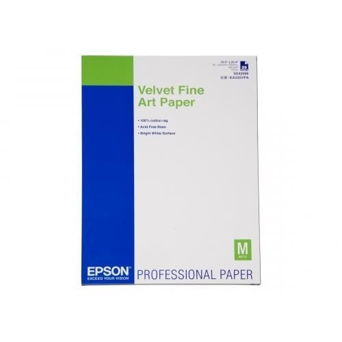 EPSON  
         
       Velvet Fine Art Paper, DIN A2 Art Paper, A2, 260 g/m² image 1