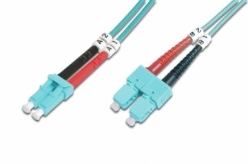Digitus  
         
       FO Patch Cord, Duplex, LC to SC MM OM3 50/125 µ, 1 m