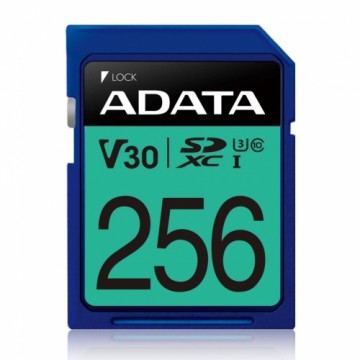 ADATA  
         
       Premier Pro UHS-I SDXC, 256 GB, Flash memory class 10, U3, V30, 85 MB/s, 100 MB/s