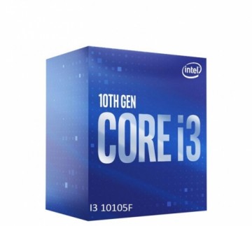 Intel  
         
       i3-10105F, 3.7 GHz, LGA1200, Processor threads 8, Packing Retail, Processor cores 4, Component for PC