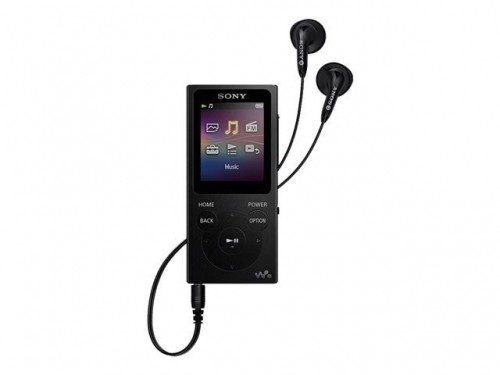 Sony  
         
       Walkman NW-E394B MP3 Player with FM radio, 8GB, Black image 1