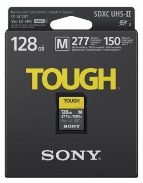 Sony  
         
       Tough Memory Card UHS-II 128 GB, micro SDXC, Flash memory class 10