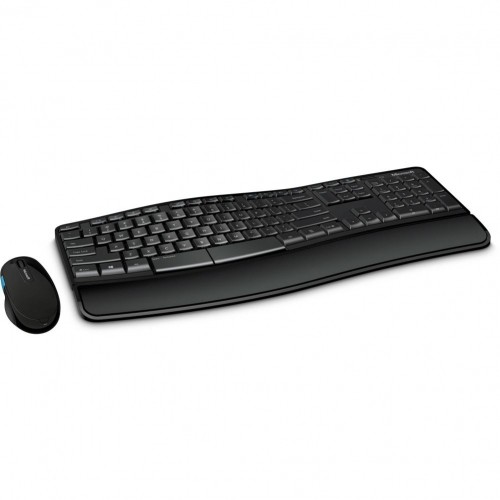 Microsoft  
         
       Sculpt Comfort Desktop Keyboard and Mouse Set, Wired, Mouse included, RU, Numeric keypad, USB, Black image 1
