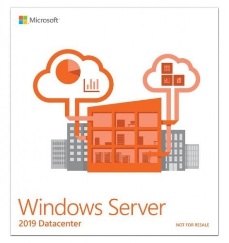 Microsoft  
         
       Windows Server 2019 Datacenter - 64-bit P71-09023 DVD-ROM,  16 cores, Licence, EN image 1