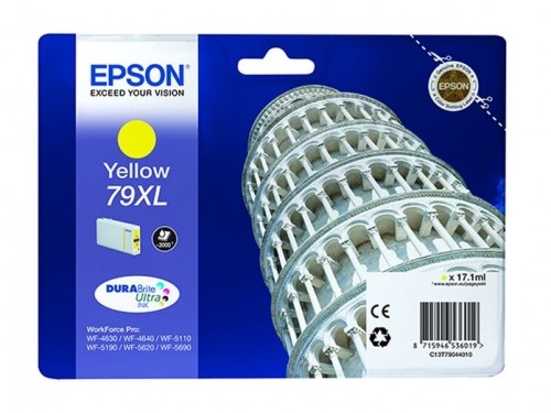 EPSON  
         
       79XL C13T79044010 Inkjet cartridge, Yellow image 1