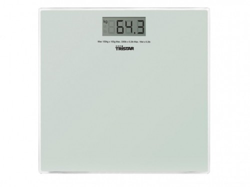 Tristar  
         
       Bathroom scale WG-2419 Maximum weight (capacity) 150 kg, Accuracy 100 g, White image 1
