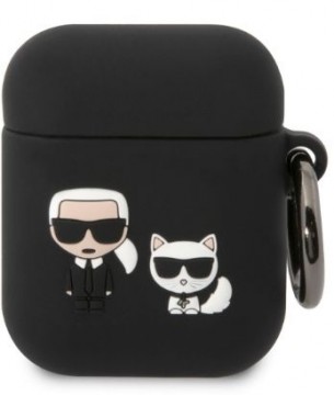 Karl Lagerfeld  
       Apple  
       Airpods 1/2 Choupette Silicone Case 
     Black