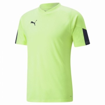 Vīriešu Krekls ar Īsām Piedurknēm Puma Individual Final Laima zaļa
