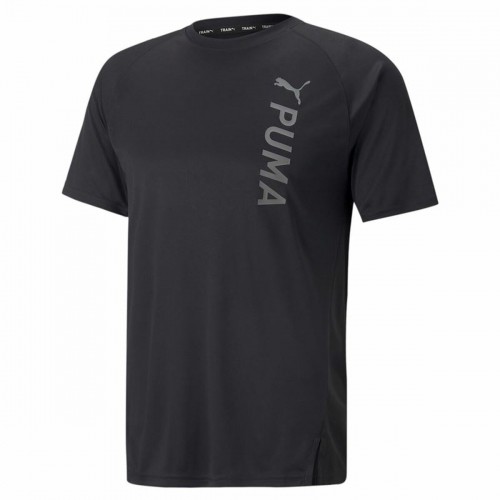 Vīriešu Krekls ar Īsām Piedurknēm Puma Fit Melns image 1