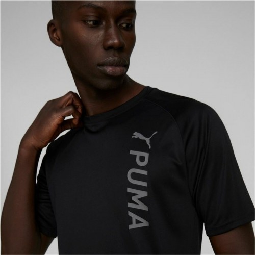 Vīriešu Krekls ar Īsām Piedurknēm Puma Fit Melns image 5