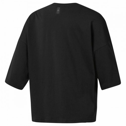 Sieviešu Krekls ar Garām Piedurknēm Reebok Melns image 3