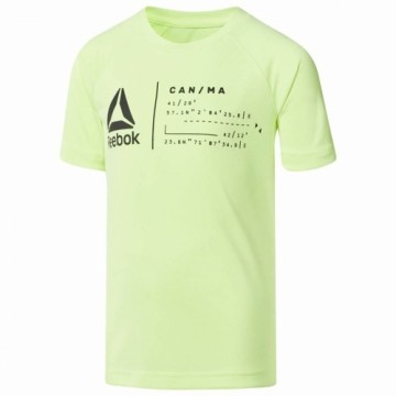 Vīriešu Krekls ar Īsām Piedurknēm Reebok Sportswear B Wor Laima zaļa