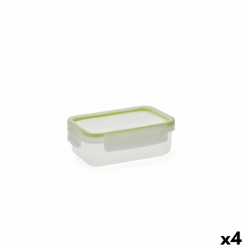 Pusdienu kastīte Quid Greenery 475 ml Caurspīdīgs Plastmasa (Pack 4x) image 3