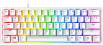 Razer  
         
       Huntsman Mini 60%, Gaming keyboard, Optical, RGB LED light, US, Mercury, Wired