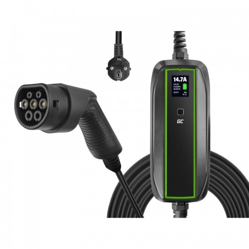 Green cell  
         
       EV16, GC EV PowerCable 3.6kW Schuko Type 2 mobile charger for charging electric cars and Plug-In hybrids, 10/16 A, 6.5 m image 1