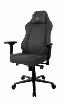 AROZZI  
         
       Gaming Chair Primo Woven Fabric Black/Grey/Gold logo