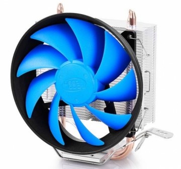 Deepcool  
         
       "Gammaxx 200T" universal cooler, 2 heatpipes, 120mm PWM fan,  Intel Socket LGA115X / 775, 95 W TDP and AMD Socket FMxx/AMxx, 100W TDP  Cooler