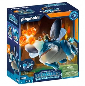 Playmobil Zestaw z figurkami Dragons 71082 Plowhorn & D'Angelo